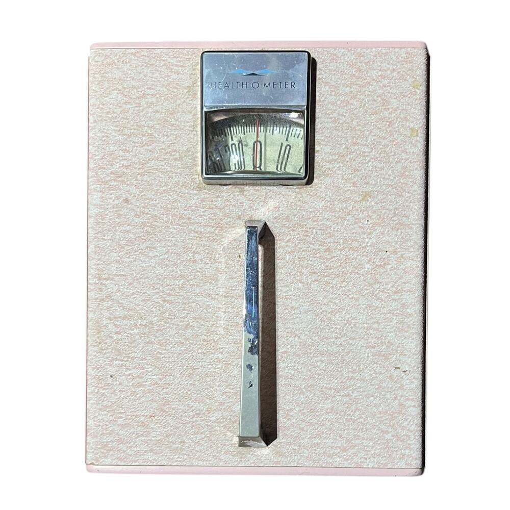 Vintage Pink Health O Meter Bathroom Scale Retro Analog